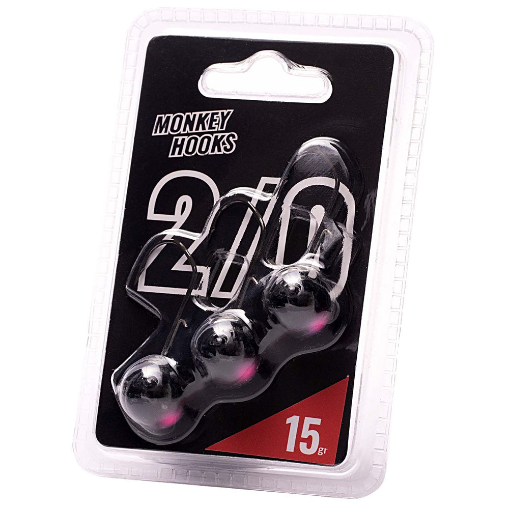 Monkey Lures Monkey Hooks 2/0 3,0 g Black Pink