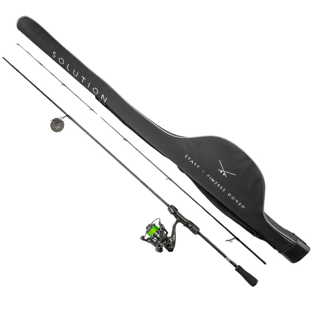 BIG L Solution Start Combo Finesse 2,10 m / 3 - 12 g Komplettset mit Rute, Rolle und Futteral